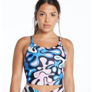 Camiseta sin mangas NET Año Nuestro Mujer Splash Cuello Redondo Sin mangas Rosa Azul Talla Pequeña - Imagen 1 de 7
