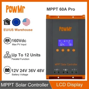 Solar Controller 60A MPPT Parallel Charge PV Regulator Battery 48V 24V 12V 36V - Imagen 1 de 6
