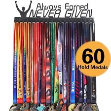 Goutoports Medal Holder Display Hanger Rack Frame Shelf For Sport Race Runner