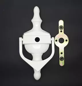 Fab & Fix Puerta Victoriana Llamador Blanco Nuevo 190 mm 7 1/2" Peep Espía Visor Nuevo - Imagen 1 de 3
