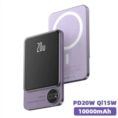 10000mAh Power Bank Magnetic Wireless 20W PD Fast Charging Mini External Battery - Image 1 of 4
