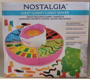 Nostalgia GCM600 Electric Giant Gummy Bear Fish Worm Maker Candy Machine - Picture 1 of 7