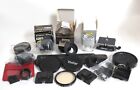 Lot of Assorted Brands Camera Accessories Canon Mamiya Covers and More