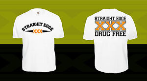 STRAIGHT EDGE T-Shirt SXE XXX XrX Hardcore Punk oi HC Black Vegan sxe Flag