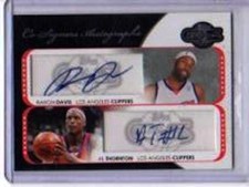 BARON DAVIS / AL THORNTON 2007-08 TOPPS CO-SIGNERS DUAL AUTOGRAPHS 42/43