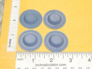 Set 4 Structo 3D Printed Plastic Replacement 1-3/8" Hubcap Toy Parts STP-036 - Picture 1 of 6