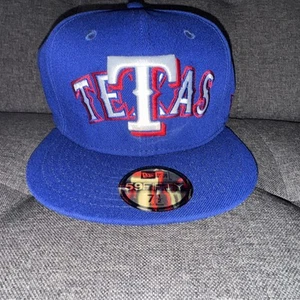 TETAS Texas Rangers overlap Hat. Size 7 1/2  Pulled From MLB. RARE! NEW - Picture 1 of 6