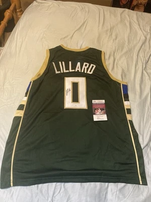 Damian Lillard Signed Autographed Milwaukee Bucks Jersey JSA COA - Image 1 of 3