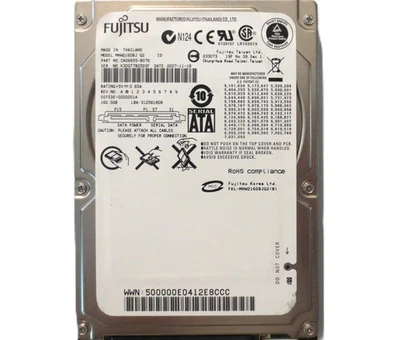 Fujitsu MHW2160BJ G2 CA06855-B076 0EFEDE-0000001A Thailand 160gb Sata 2007-11 - Image 1 of 4
