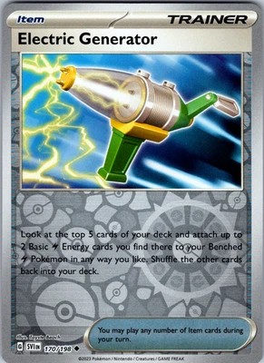 Electric Generator Reverse Holo 170/198 SV01: Scarlet & Violet Uncommon - NM - Image 1 of 2