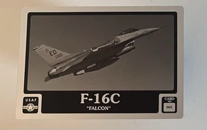 1992 American Data Plate US Air Force F-16C FIGHTING FALCON Card #5 *RAR* - Bild 1 von 2