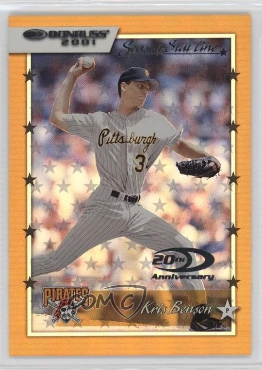 2001 Donruss Stat Line Season /10 Kris Benson #73 - Image 1 of 2