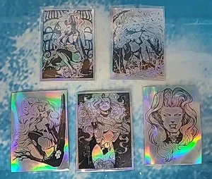 1994 Lady Death Series 1 I NECRO Chase Cards COMPLETE SET 1-5 Refractor Lot Mint - Picture 1 of 2