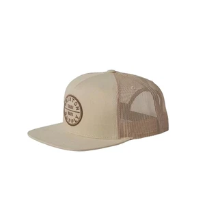 Brixton "Oath MP" Snapback Trucker Hat (Oat Milk) 5-Panel Patch Cap - Picture 1 of 1