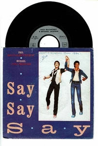 Michael JACKSON & Paul McCARTNEY Vinyle 45T 7" SAY SAY SAY - PARLOPHONE 1652527 - Picture 1 of 2