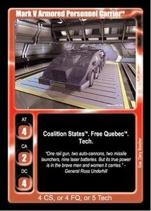 Mark V Armored Personnel Carrier - Premiere Edition - Rifts CCG - Imagen 1 de 6