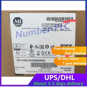 New Allen-Bradley 20F1AND125JN0NNNNN AB PowerFlex Air Cooled 753 AC Drive - Picture 1 of 1