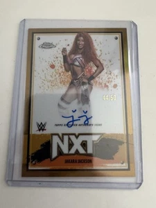 Topps WWE Chrome 2025 Jakara Jackson Auto Gold /50 - Picture 1 of 2