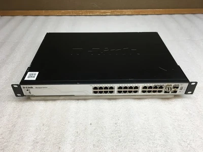 D-Link DGS-3100-24P 24-Port PoE & 4-Port SFP Managed Gigabit Switch w/ Rack Ears - Image 1 of 4