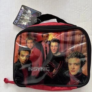 Vintage 2001 *NSYNC Boy Band borsa mini borsa pranzo porta CD Zeeks nuova con etichette - Foto 1 di 9