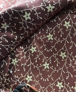 100% SILK BROCADE DUPION JAMES BRINDLEY REMNANT 44 CMS. X 78 CMS. & FREEPOST! - Picture 1 of 6