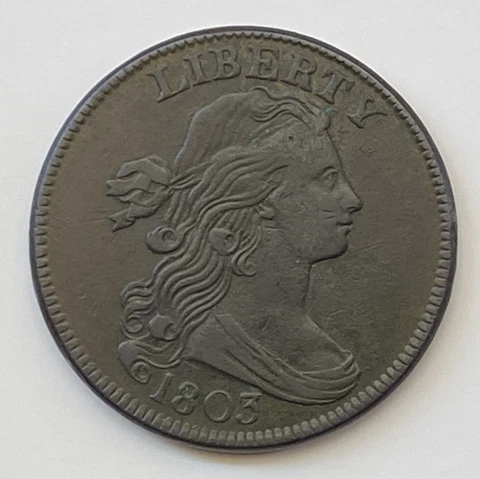 1803 Draped Bust Large Cent - Free Shipping Cover
