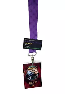 Blizzard World Of Warcraft WoW SDCC 2013 EPIC LANYARD w/ Pandaria Crew Badge - Picture 1 of 4