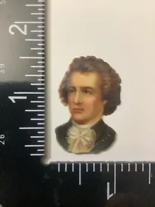 Vintage 1880’s Victorian (1 1/2”)Scrap Johann Wolfgang Goethe German Polymath Vg - Picture 1 of 2
