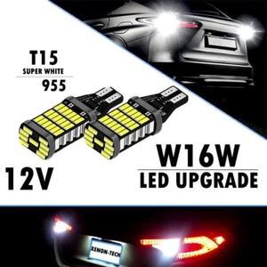 T15 W16W LED Rückwärtsgang 921 955 Auto Glühbirnen Xenon weiß Canbus Bremslicht 12 V - Bild 1 von 5