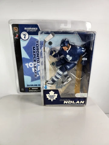 Owen Nolan Toronto Maple Leafs McFarlane Figure Blue Jersey Series 7 Cover
