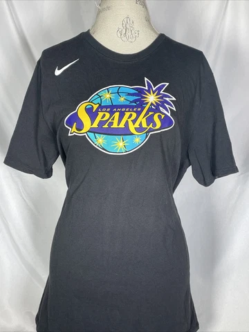 Candace Parker #3 Los Angeles Sparks Black Nike Dri Fit T-Shirt Women's XL Cover