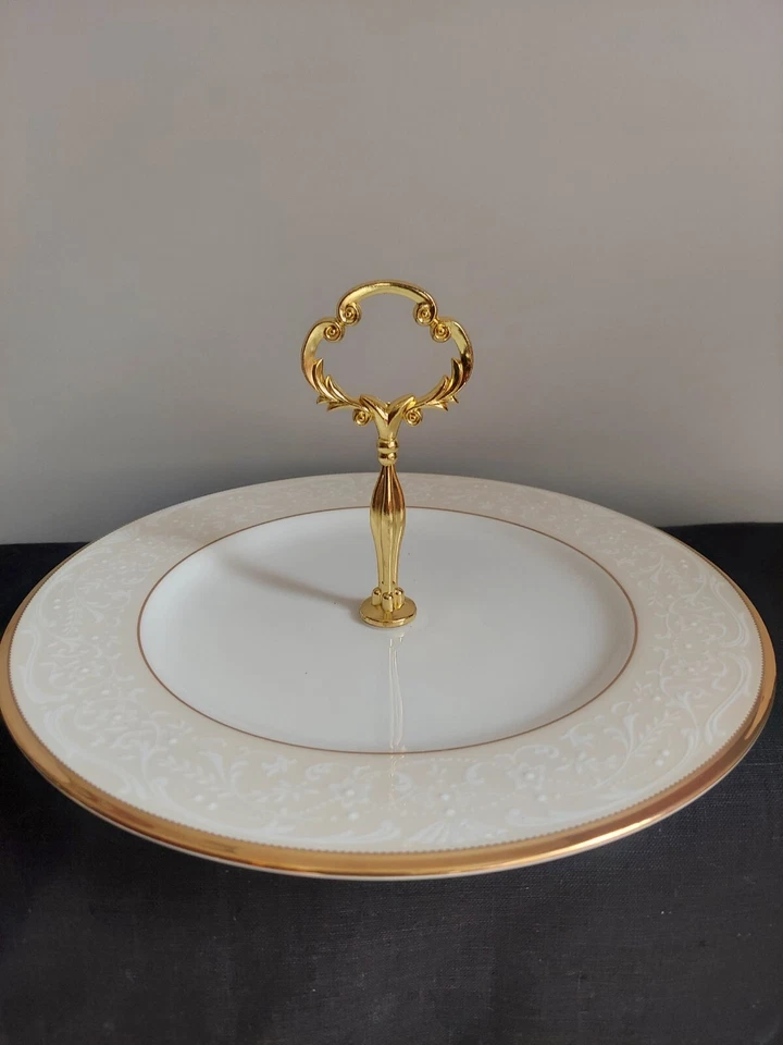 Noritake White Palace Handled Tray - Image 1 of 1