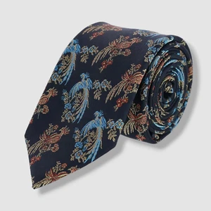 $90 Trafalgar Men's Black Birds Of Prosperity Neck Tie 58x3 - Picture 1 of 2