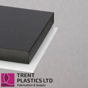 HDPE Sheet – Black & Natural Cut to Size Plastic Block Panel PE300 Polyethyelene - Picture 1 of 5
