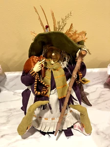 Dept 56 Patience Brewster Krinkles Hexe mit Baby Drachen 23" Puppe Figur - Bild 1 von 12