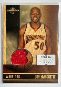 Corey Maggette 2008-09 Topps Hardwood Relics Mahogany Wood JERSEY Warriors /50