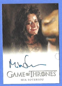 2021 Game Of Thrones Ser 2 Full Bleed Auto-Mia Soteriou  Q- Very Limited - Picture 1 of 2
