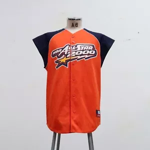 Vintage Y2K Golden State Warriors All Star Game Baseball Jersey Size L NBA - Picture 1 of 9