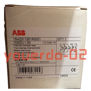 1 PC NEW ABB TA25DU-1.0M (0.63-1.0A) thermal overload relay 1SAZ211201R2021 - Picture 1 of 1