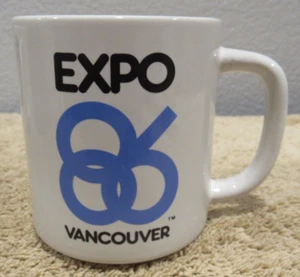 1986 World's Fair Expo Vancouver B.C. Canada Coffee Cup Mug - Picture 1 of 2