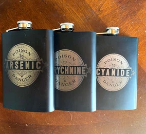 Flacone vintage veleno acciaio inox - Foto 1 di 8