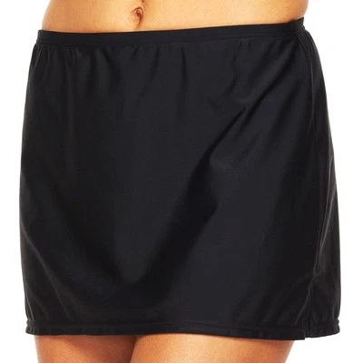 Croft & Barrow Negro Abdomen Adelgazante Falda Parte Inferior Traje de Baño Talla Grande Foto 1 de 2