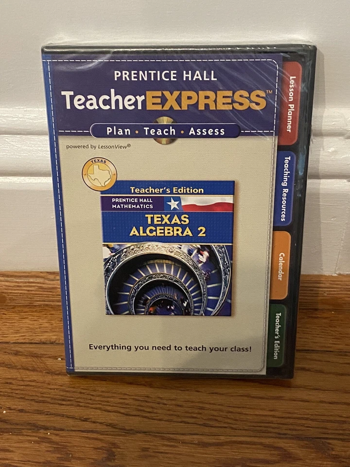 NEW Prentice Hall TeacherEXPRESS Teacher Express Texas Algebra 2 CD-ROM Set New - Image 1 of 2