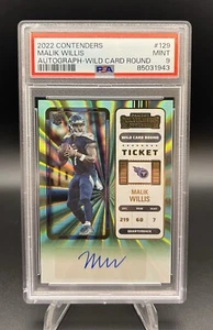 2022 Contenders Rookie Ticket RPS Wild Card Malik Willis RC Titans Packers PSA 9 - Bild 1 von 2