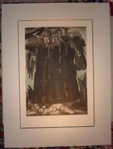 ERNST FUCHS, RADIERUNG AQUATINTA "GEFÄNGNIS DES IKARUS" 1975 sign. Ex. 138/200 - Bild 1 von 10