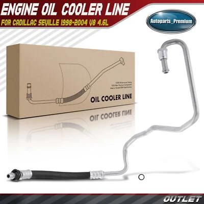 Engine Oil Cooler Hose Assembly for Cadillac Seville 1998 1999 2000-2004 V8 4.6L - Image 1 of 4