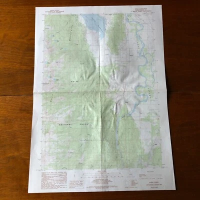 Mapa topográfico Alpha Idaho Quadrangle 1985 USGS 7,5 minutos 19x27 Foto 1 de 4