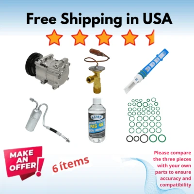 Compresor y secadores aire acondicionado apto para Mercury Villager 1999-2002, Nissan Quest 1999-2002 Foto 1 de 4