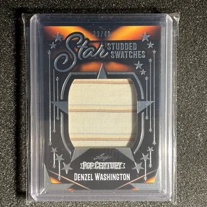 2023 Leaf Pop Century Denzel Washington #SSS-19 Star Studded Swatches WORN /40 - Picture 1 of 2