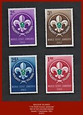 MALDIVE ISLANDS (1963) "11th World Scout Jamboree" - Set x4 mint mounted stamps 